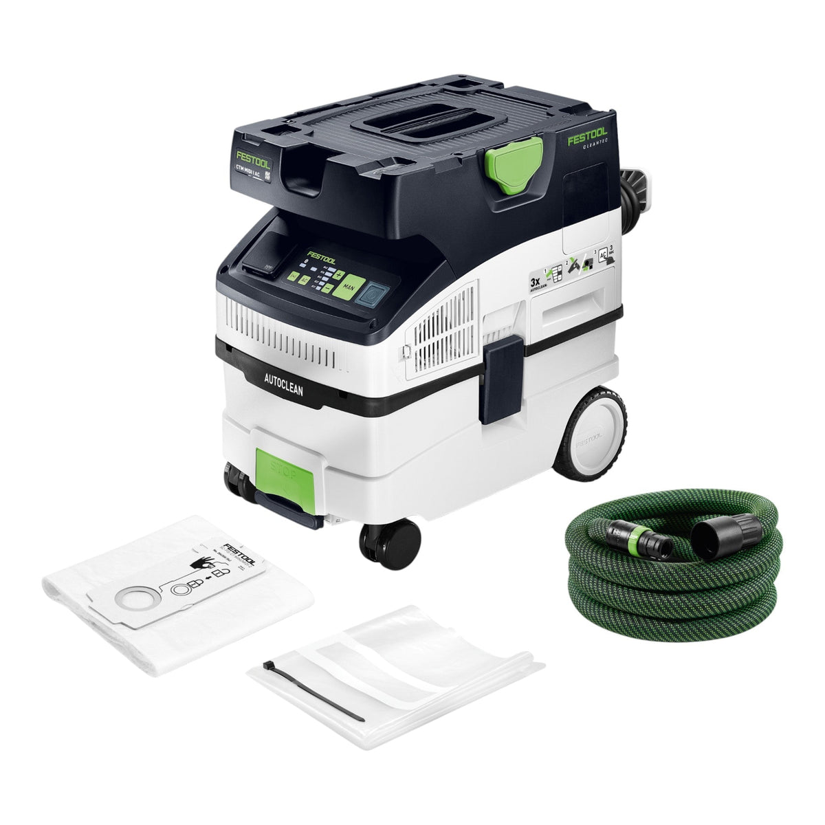 Festool CTM MIDI I AC CLEANTEC Absaugmobil 1200 W 15 l Staubklasse M ( 578552 )
