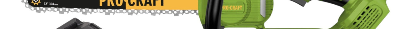 Procraft PKA33-BB Akku Kettensäge 20 V 304 mm Brushless + 1x Akku 2,0 Ah + Ladegerät