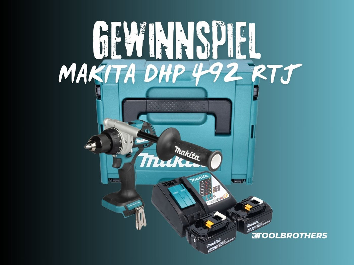 Gewinnspiel: Der NEUE MAKITA DHP 492 im Komplett-Set!