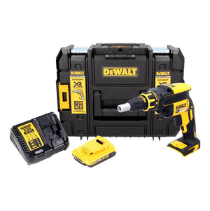DeWalt DCF 620 D1 Akku Trockenbauschrauber 18 V 30 Nm Brushless + 1x Akku 2,0 Ah + Ladegerät + TSTAK