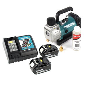 Makita DVP 180 RM 18V Akku Vakuumpumpe + 2x BL 1840 B 4,0 Ah Akku + DC 18 RC Ladegerät