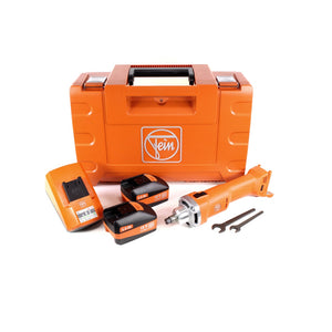 FEIN AGSZ 18-280 BL Akku Geradschleifer Brushless im Transportkoffer + 2x 5,0 Ah Akku + Universal Schnellladegerät
