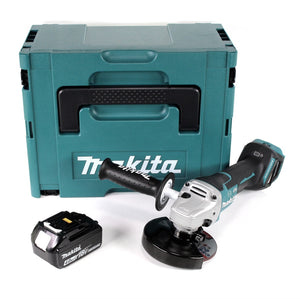 Makita DGA 517 M1J Akku Winkelschleifer 18 V 125 mm Brushless + 1x Akku 4,0 Ah + Makpac - ohne Ladegerät