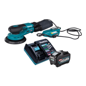 Makita BO 002 CGT101 Akku Exzenterschleifer 40 V max. 150 mm 5,0 mm Hub Brushless + 1x Akku 5,0 Ah + Ladegerät