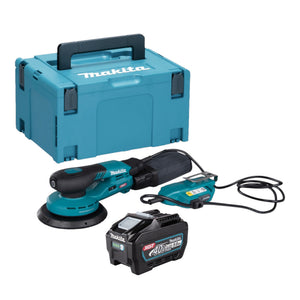 Makita BO 002 CGT101 Akku Exzenterschleifer 40 V max. 150 mm 5,0 mm Hub Brushless + 1x Akku 5,0 Ah + Makpac - ohne Ladegerät