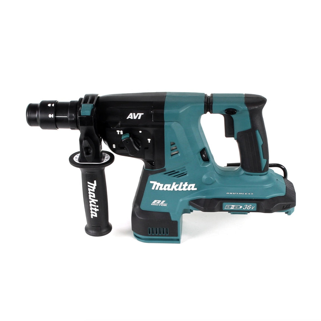 Makita DHR 281 Z Akku Bohrhammer 28 mm Brushless 2 x 18 V 36 V Li-Ion für SDS-PLUS mit Schnellwechselfutter Solo - ohne Akku, ohne Ladegerät