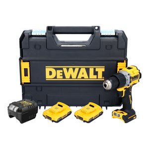 DeWalt DCD 805 D2T Akku Schlagbohrschrauber 18 V 90 Nm Brushless + 2x Akku 2,0 Ah + Ladegerät + TSTAK