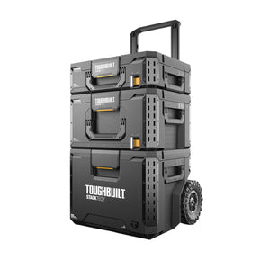 Toughbuilt STACKTECH TB-B1S3-B-70R Werkzeugkisten Set mit Rollen 3 tlg. IP65 86 x 56 x 40 cm