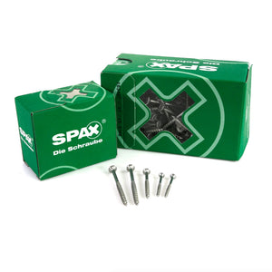SPAX Universalschraube 4,0 x 50 mm 200 Stk. TORX T-STAR plus T20 WIROX Senkkopf Teilgewinde 4Cut-Spitze 0191010400503
