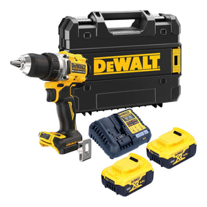 DeWalt DCD 800 P2T Akku Bohrschrauber 18 V 90 Nm Brushless + 2x Akku 5,0 Ah + Ladegerät + TSTAK