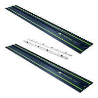 Festool 2x FS 1400 2 BL Fuehrungsschiene 1400 mm Blau 2x 578246 100 Jahre Jubilaeums Edition FSV 2 Verbindungsstueck 577039 0 - toolbrothers