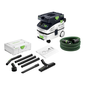 Festool CTL MINI I CLEANTEC Absaugmobil 1200 Watt 10 l Staubklasse L ( 578311 ) + 7 tlg. Standard Reinigungsset ( 577257 )