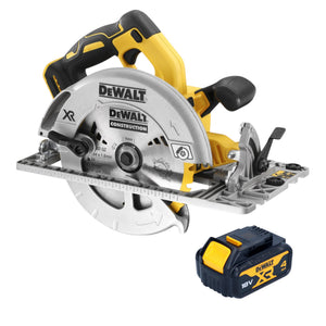 DeWalt DCS 572 N Akku Handkreissäge 18 V 184 mm Brushless + 1x Akku 4,0 Ah - ohne Ladegerät