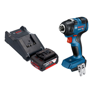 Bosch GDR 18V-200 Professional Akku Drehschlagschrauber 18 V 200 Nm Brushless + 1x Akku 5,0 Ah + Ladegerät