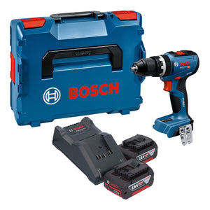 Bosch GSB 18V-65 Professional Akku Schlagbohrschrauber 18 V 65 Nm Brushless + 2x Akku 4,0 Ah + Ladegerät + L-Boxx