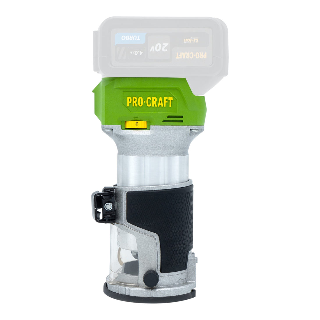 Procraft POB24bb Akku Multifunktionsfräse 20 V 6 / 8 mm Brushless + 2x Akku 4,0 Ah + Ladegerät