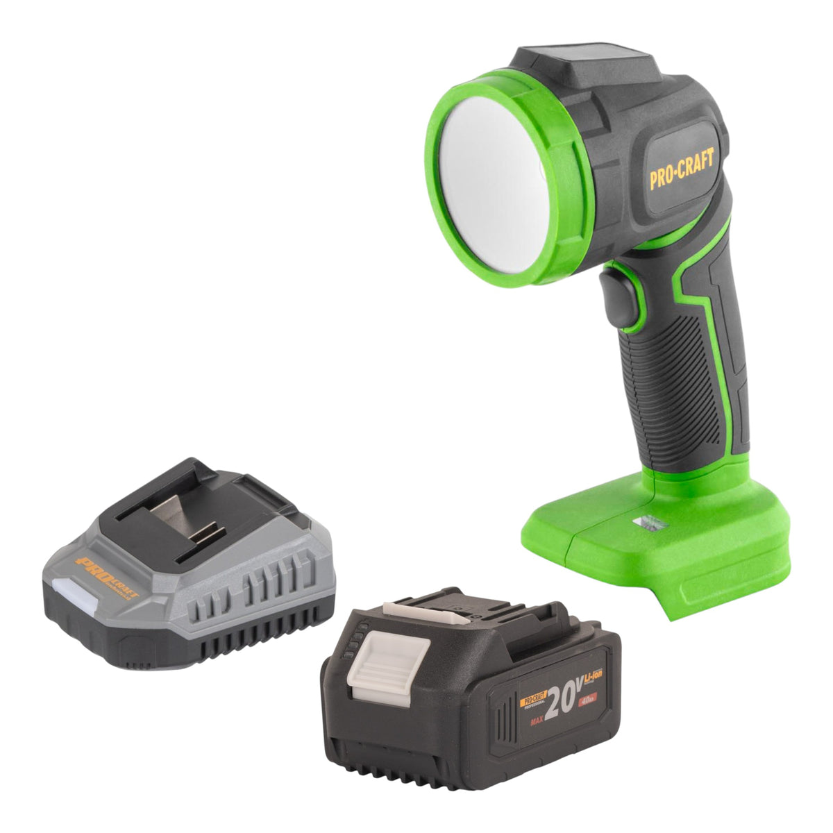 Procraft LL18bb Akku LED Strahler 20 V 300 lm + 1x Akku 4,0 Ah + Ladegerät