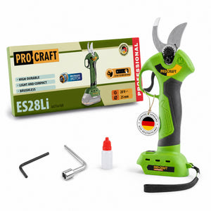 Procraft ES28Li bb Akku Astschere Gartenschere 20 V 25 mm Solo - ohne Akku, ohne Ladegerät