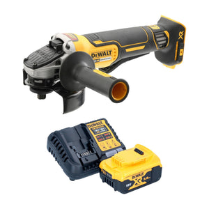 DeWalt DCG 406 P1 Akku Winkelschleifer 18 V 125 mm Brushless + 1x Akku 5,0 Ah + Ladegerät
