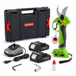 Procraft ES28Li bb Akku Astschere Gartenschere 20 V 25 mm + 2x Akku 2,0 Ah + Ladegerät + RHINO Toolcase