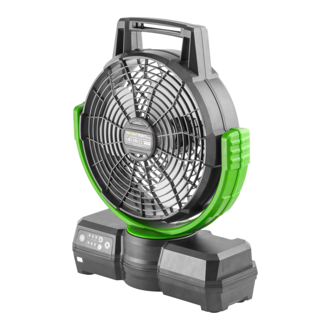 Procraft CF20bb Akku Ventilator 20 V 235 mm + 1x Akku 4,0 Ah + Ladegerät