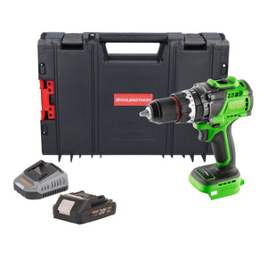 Procraft PA18ProBL-BB Akku Schlagbohrschrauber 20 V 180 Nm Brushless + 1x Akku 2,0 Ah + Ladegerät + RHINO Toolcase