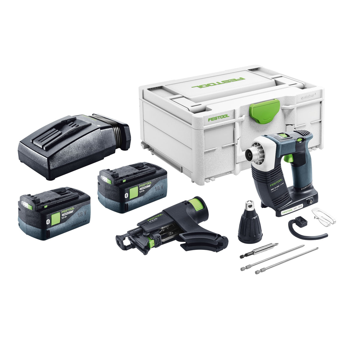 Festool DWC 18-2500 Basic Akku Bauschrauber 18 V 18 Nm Brushless + 2x Akku 5,0 Ah + Ladegerät + Systainer