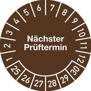 Mehrjahresprüfplakette Ø 20 mm ( 9000477126 )