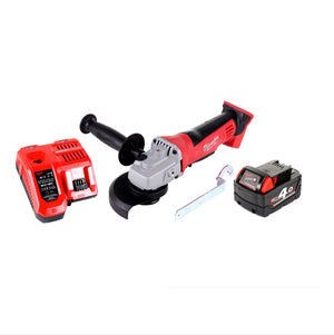 Milwaukee HD18 AG-125-401C Akku Winkelschleifer 18 V 125 mm ( 4933441502 ) + 1x Akku 4,0 Ah + Ladegerät