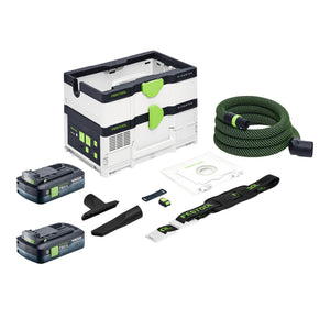 Festool CTLC SYS I-Basic Akku Absaugmobil 36 V ( 2x 18 V ) Staubklasse L + 2x Akku 4,0 Ah - ohne Ladegerät