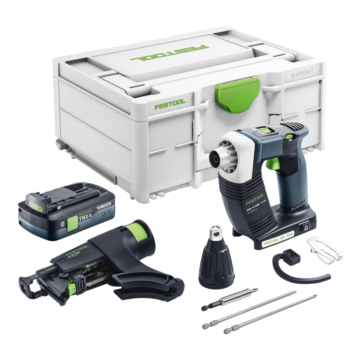 Festool DWC 18-2500 Basic Akku Bauschrauber 18 V 18 Nm Brushless + 1x Akku 4,0 Ah + Systainer - ohne Ladegerät