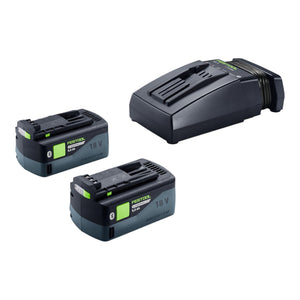 Festool 18V 2xHP5,0/TCL6 Energie Set 18 V 2x HighPower Akku 5,0 Ah + TCL 6 Ladegerät ( 578736 )