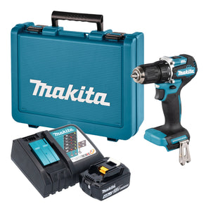 Makita DDF 487 RM1E Akku Bohrschrauber 18 V 40 Nm Brushless + 1x Akku 4,0 Ah + Ladegerät + Koffer