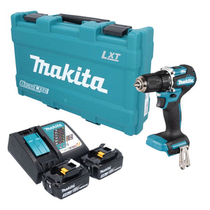 Makita DDF 487 RFK Akku Bohrschrauber 18 V 40 Nm Brushless + 2x Akku 3,0 Ah + Ladegerät + Koffer