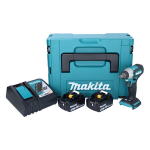 Makita DTW 181 RTJ Akku Schlagschrauber 18 V 210 Nm 1/2" Brushless + 2x Akku 5,0 Ah + Ladegerät + Makpac