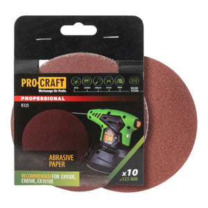 Procraft K125.150 Schleifpapier Klett 125 mm P150 10 Stk. für Exzenterschleifer