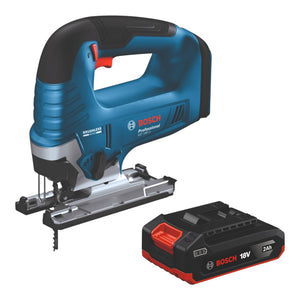 Bosch GST 18V-125 B Professional Akku Stichsäge 18 V 125 mm Brushless + 1x Akku 2,0 Ah - ohne Ladegerät