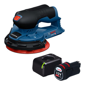 Bosch GEX 12V-150-3 Professional Akku Exzenterschleifer 12 V 150 mm Brushless + 1x Akku 2,0 Ah + Ladegerät