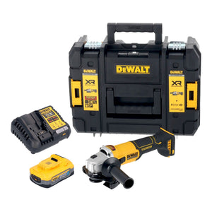 DeWalt DCG 407 H1T Akku Winkelschleifer 18 V 125 mm Brushless + 1x Powerstack Akku 5,0 Ah + Ladegerät + TSTAK