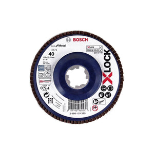 Bosch Fächerschleifscheibe X571 X-LOCK Best for Metal 125x22,23mm K40 ( 2608619209 ) gerade Ausführung