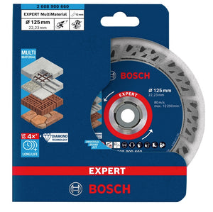 Bosch EXPERT Multi Material Diamant Trennscheibe 125 x 22,23 x 2,2 mm ( 2608900660 ) - Nachfolger von 2608603630