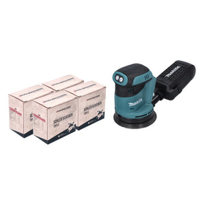 Makita DBO 180 Z Akku Exzenterschleifer 18 V 125 mm + 4x Toolbrothers TURTLE Schleifset - ohne Akku, ohne Ladegerät