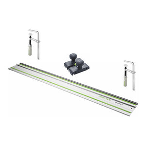 Festool FS 1400/2 Führungsschiene 1400 mm ( 491498 ) + 2x FSZ 120 Schraubzwinge ( 489570 ) + FS-OF 1400 Führungsanschlag ( 492601 )