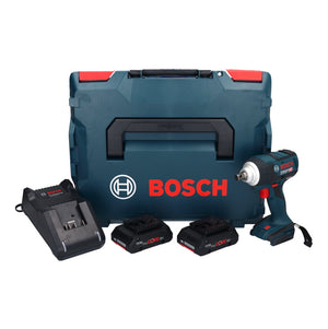 Bosch GDS 18V-300 Akku Schlagschrauber 18 V 300 Nm 1/2" Brushless ( 06019D8202 ) + 2x ProCORE Akku 4,0 Ah + Ladegerät + L-Boxx