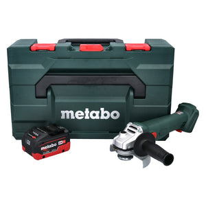 Metabo W 18 L 9-125 Quick Akku Winkelschleifer 18 V 125 mm + 1x Akku 5,5 Ah + metaBOX - ohne Ladegerät