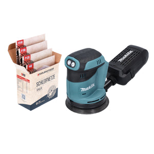 DBO 180 Z Akku Exzenterschleifer 18 V 125 mm + Toolbrothers SPIDER Netzschleifmittel Set - ohne Akku, ohne Ladegerät, Ideal für Heimwerker, Schleifen, fest montierte Staubbox