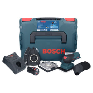 Bosch GSS 12V-13 Professional Akku Schwingschleifer 12 V + 1x Akku 2,0 Ah + Ladegerät + L-BOXX