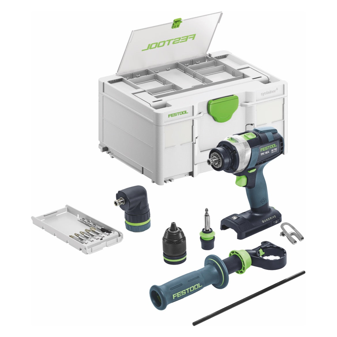 Festool TPC 18/4-Basic-Set Akku Schlagbohrschrauber 18 V 75 Nm ( 577625 ) Brushless + Systainer - ohne Akku, ohne Ladegerät