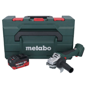 Metabo W 18 L BL 9-125 Akku Winkelschleifer 18 V 125 mm Brushless + 1x Akku 8,0 Ah + metaBOX - ohne Ladegerät