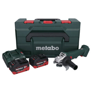 Metabo W 18 L 9-125 Akku Winkelschleifer 18 V 125 mm + 2x Akku 5,5 Ah + Ladegerät + metaBOX